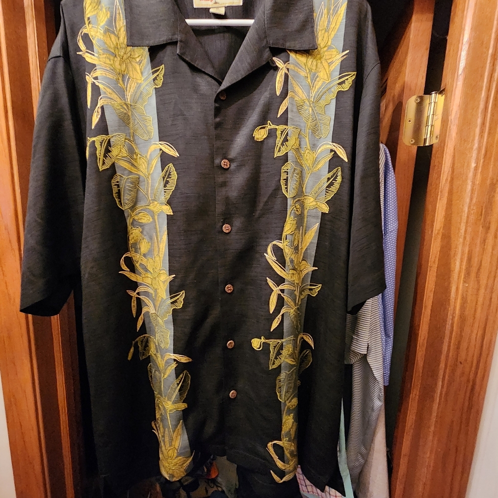 Tommy Bahama Tropical Hawaiian Button Down Shirt RN86549 XL